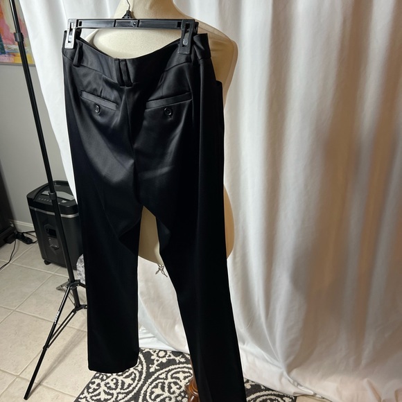 APT. 9 Black Satin Trousers | Size 4 | Stretch Work Pants - Picture 3 of 6